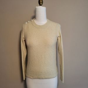 Lilly Pulitzer Metallic Gold Sweater